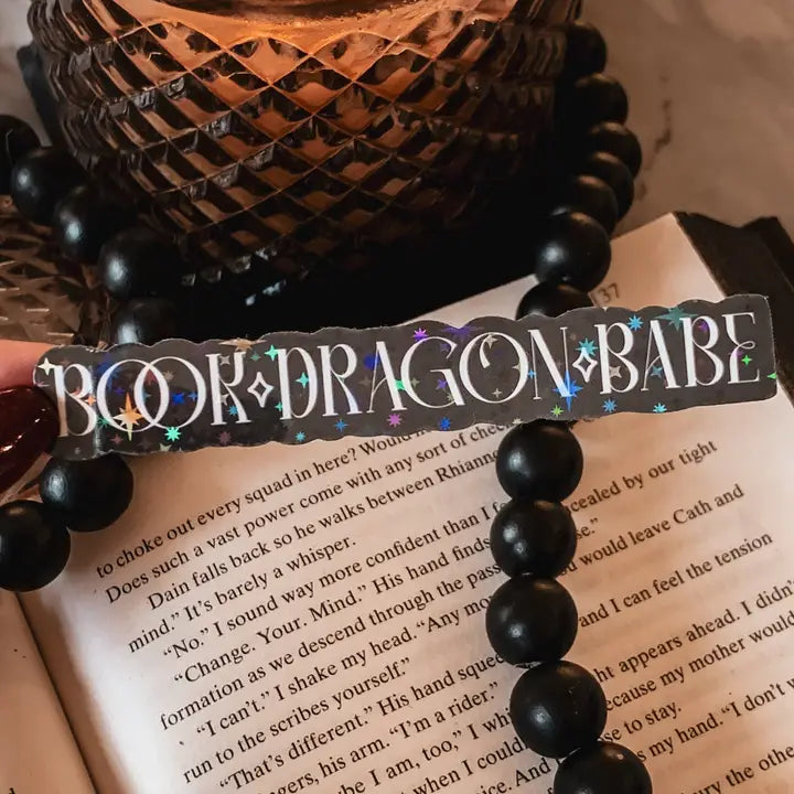 BOOK DRAGON BABE STICKER 