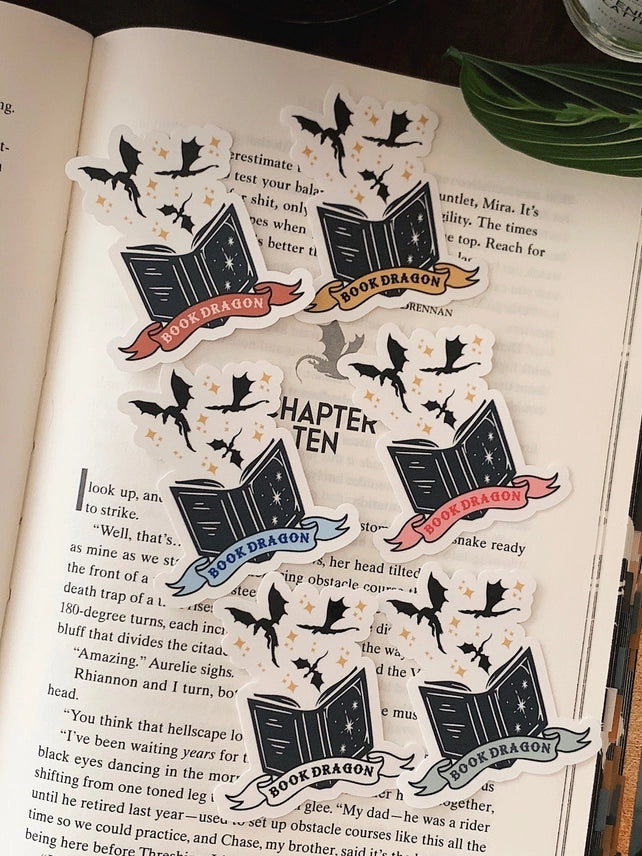 BOOK DRAGON STICKER